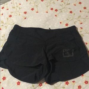 “Love is run is love” Lululemon shorts